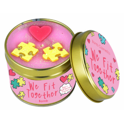 We Fit Together Tin Candle