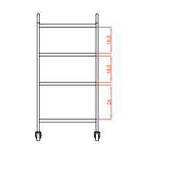 Tolley 4 shelves