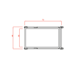 Chariot 4 tablettes