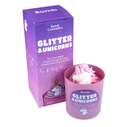 Glitter & Unicorns Piped Candle