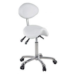 Dynamic - Saddle-shaped Stool With Oval Backrest