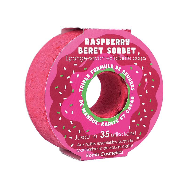 Savon Éponge Raspberry Beret Sorbet - Beigne Savon Éponge Raspberry Beret Sorbet - Beigne