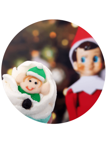 Fondant Elf on a Shelf