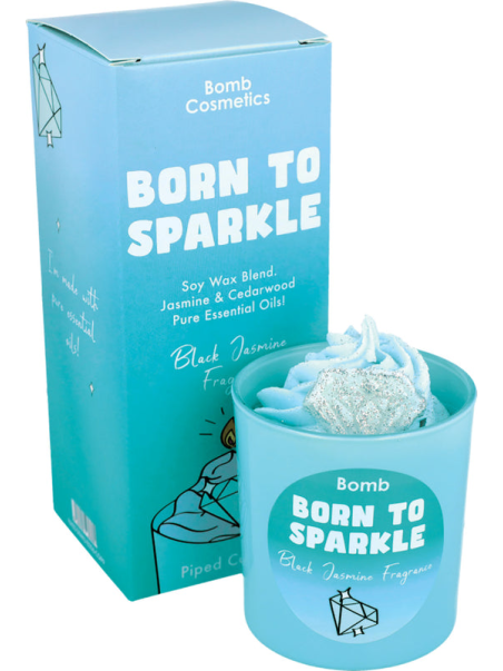 Born to Sparkle Piped Candle