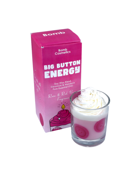 Big Button Energy Piped Candle