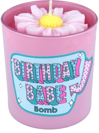 Birthday Babe Glass Candle