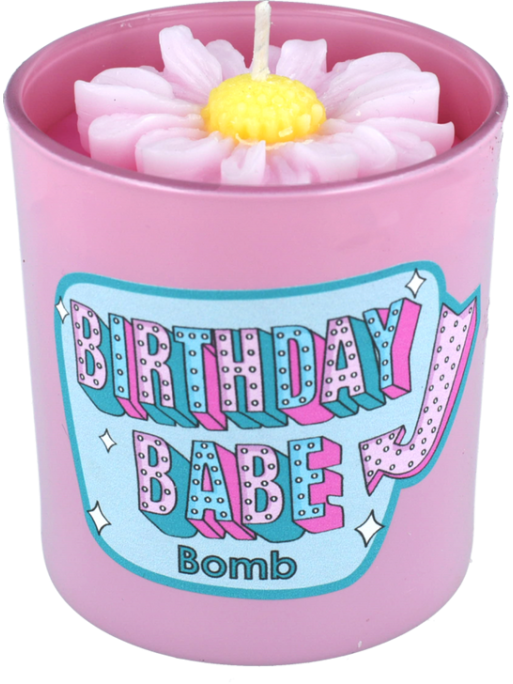 Birthday Babe Glass Candle