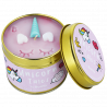 Unicorn Tales Tin Candle